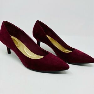 Elegant Burgundy Women's Heels Size 9.5